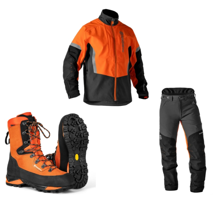 Kit de protección Husqvarna Technical en el grupo Productos forestales y para el jardín de Husqvarna / Husqvarna Ropa de trabajo/equipo / Ropa de trabajo kit con GPLSHOP (13581)