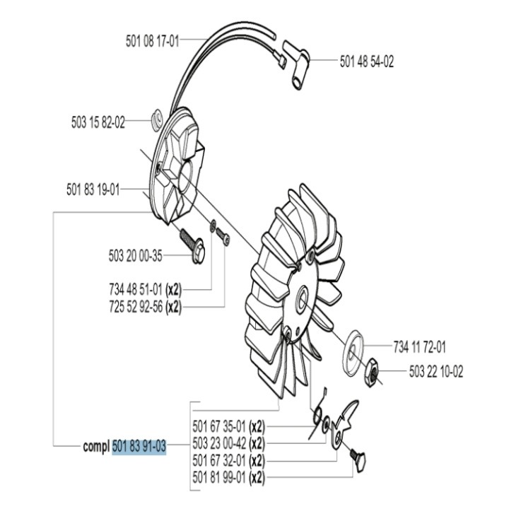 Sistema de encendido Kpl en el grupo con GPLSHOP (5018391-03)