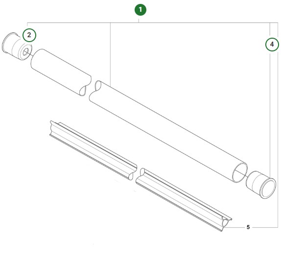Conjunto de tubo en el grupo Repuestos / Piezas de repuesto Desbrozadora / Piezas de repuesto Husqvarna 535iRXT con GPLSHOP (5019197-03)
