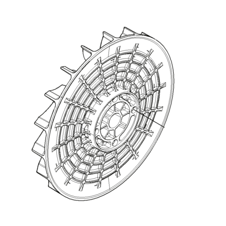 Admirador en el grupo Repuestos / Piezas de repuesto Sopladores de hojas / Piezas de repuesto Husqvarna 350BT con GPLSHOP (5028502-01)