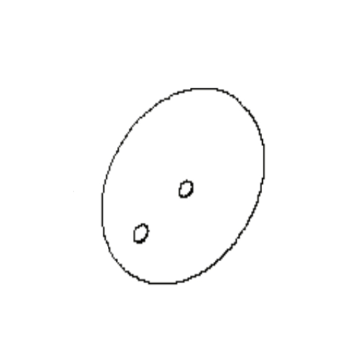 Plato de rueda Brillante derecha, 2 agujeros en el grupo con GPLSHOP (5033172-01)