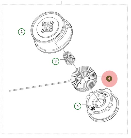 Recortadora Lina Silent 2.0 en el grupo Repuestos / Piezas de repuesto Desbrozadora / Piezas de repuesto Husqvarna 136LiL con GPLSHOP (5039795-01)