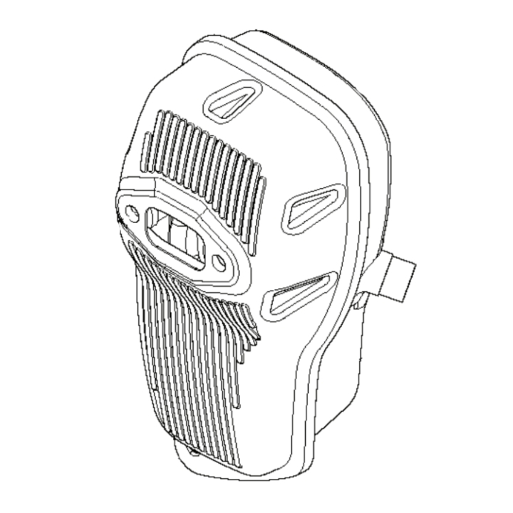 Silenciador 5040379-01 en el grupo Repuestos / Piezas de repuesto Desbrozadora / Piezas de repuesto Husqvarna 555RXT con GPLSHOP (5040379-01)