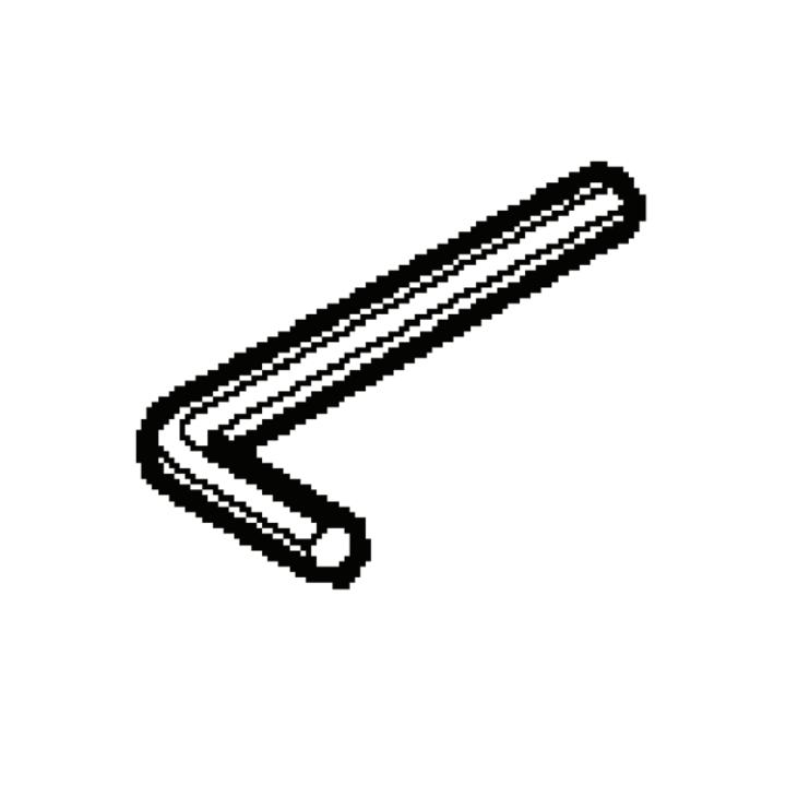 Llave Allen en el grupo Repuestos / Piezas de repuesto Cortasetos / Piezas de repuesto Husqvarna 123HD60 con GPLSHOP (5040444-01)