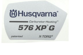 Calcomanía 5040941-02 en el grupo Repuestos / Piezas de repuesto Motosierras / Piezas de repuesto Husqvarna 576XP con GPLSHOP (5040941-02)