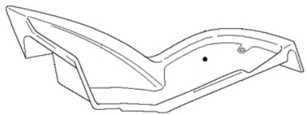 Placa de pie en el grupo Repuestos / Piezas de repuesto Rider / Piezas de repuesto Husqvarna Rider 422 TS AWD con GPLSHOP (5050990-01)