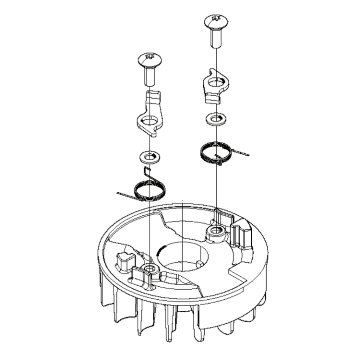 Rotor-A en el grupo Repuestos / Piezas de repuesto Cortasetos / Piezas de repuesto Husqvarna 226HD75S con GPLSHOP (5066560-01)