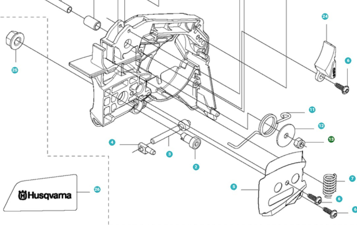  en el grupo Repuestos / Piezas de repuesto Sopladores de hojas / Piezas de repuesto Husqvarna 580BTS con GPLSHOP (5141839-01)