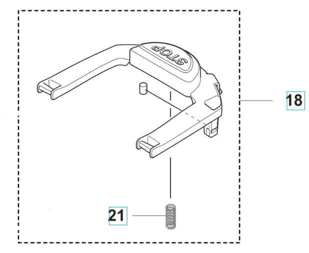 KIT DE BOTÓN DE PARADA en el grupo Repuestos Robots Cortacésped / Piezas de repuesto Gardena Sileno Minimo / Gardena Sileno Minimo - 2023 con GPLSHOP (5293437-01)