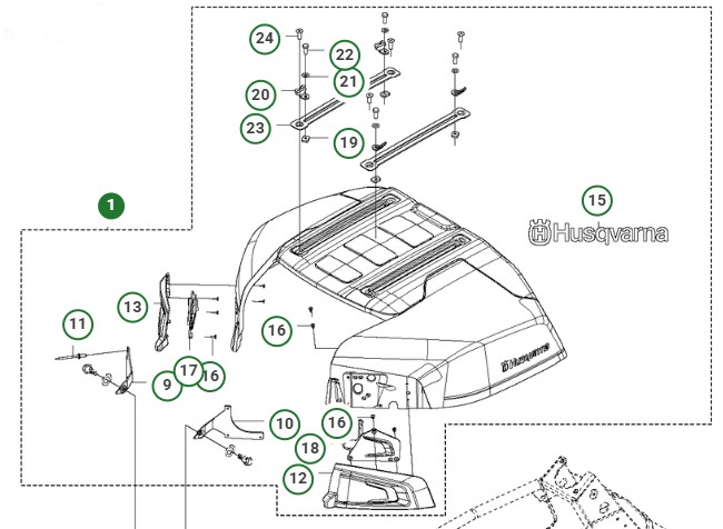 ENGINE HOOD ASSY WITH HINGES & en el grupo  con GPLSHOP (5293548-07)