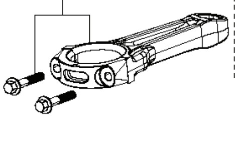 Biela en el grupo Repuestos / Piezas de repuesto Rider / Piezas de repuesto Husqvarna Rider 214TC con GPLSHOP (5311471-04)