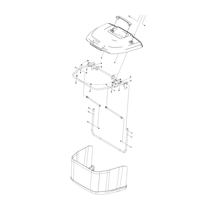 Conjunto de bolsa de hierba 5311482-08 en el grupo Repuestos / Piezas de repuesto Tractores / Piezas de repuesto Husqvarna TC 114 con GPLSHOP (5311482-08)