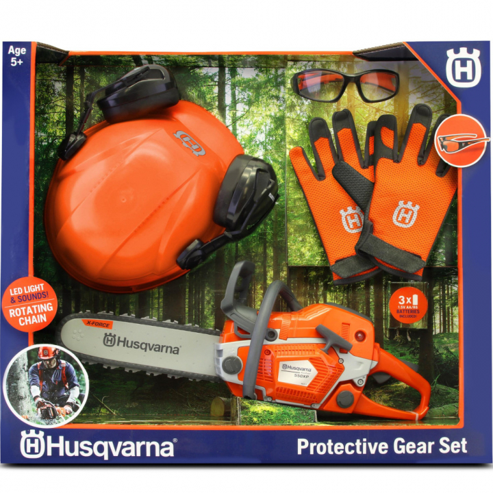 Kit Motosierra Casco y Guantes Husqvarna 550XP en el grupo Productos forestales y para el jardín de Husqvarna / Husqvarna Juguetes con GPLSHOP (5314239-01)