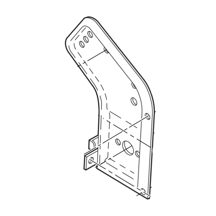 Soporte De Mango 5324260-61 en el grupo Repuestos / Repuestos para Cortacésped Jonsered / Piezas de repuesto Jonsered LM 2156CMDA con GPLSHOP (5324260-61)