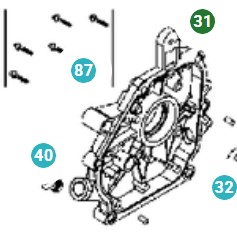 Alojamiento 5324437-73 en el grupo Repuestos / Repuestos para Motoazadas Husqvarna / Piezas de repuesto Husqvarna TF224 con GPLSHOP (5324437-73)