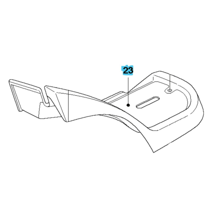 Alfombrilla para pies - derecha en el grupo Repuestos / Piezas de repuesto Rider / Piezas de repuesto Husqvarna Rider 422 TS AWD con GPLSHOP (5354747-02)