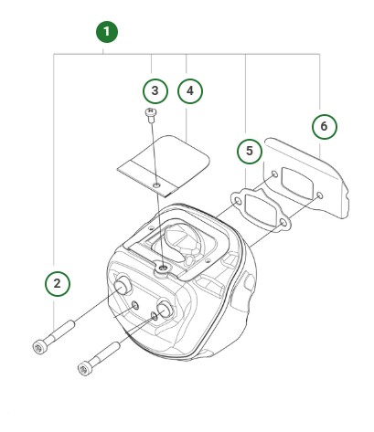 Kit de silenciador 564XPG en el grupo con GPLSHOP (5361817-01)
