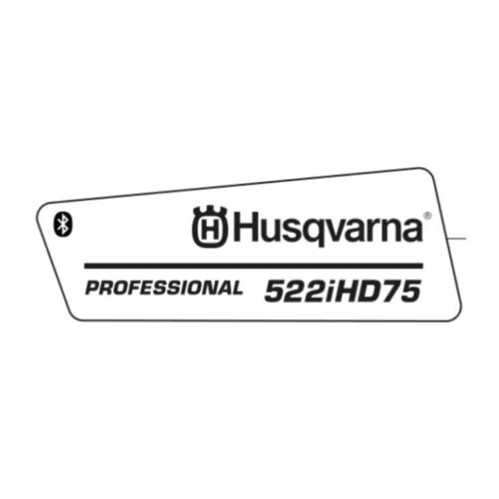 Calcomanía Producto Izquierda 522Ihd75 Wi en el grupo Repuestos / Piezas de repuesto Cortasetos / Piezas de repuesto Husqvarna 522iHD75 con GPLSHOP (5362913-02)