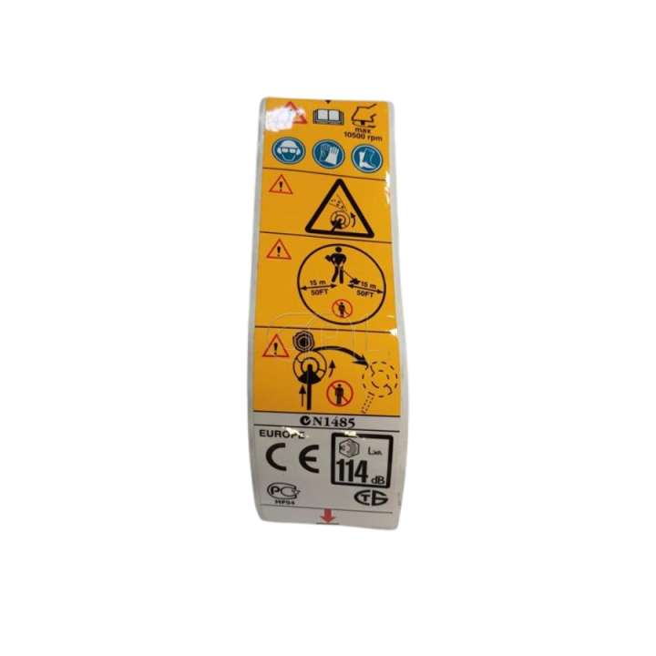 Calcomanía 5372947-06 en el grupo Repuestos / Piezas de repuesto Desbrozadora / Piezas de repuesto Husqvarna 250RX con GPLSHOP (5372947-06)