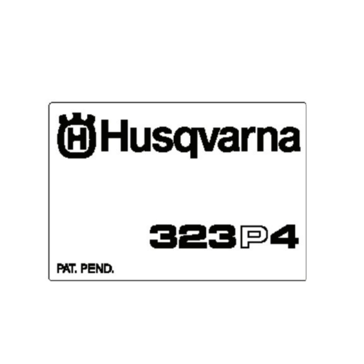 Aplicación De Inicio De Pegatinas 5373534-10 en el grupo Repuestos / Piezas de repuesto Motosierras / ➤Serie 300 / Piezas de repuesto Husqvarna 323P4 con GPLSHOP (5373534-10)