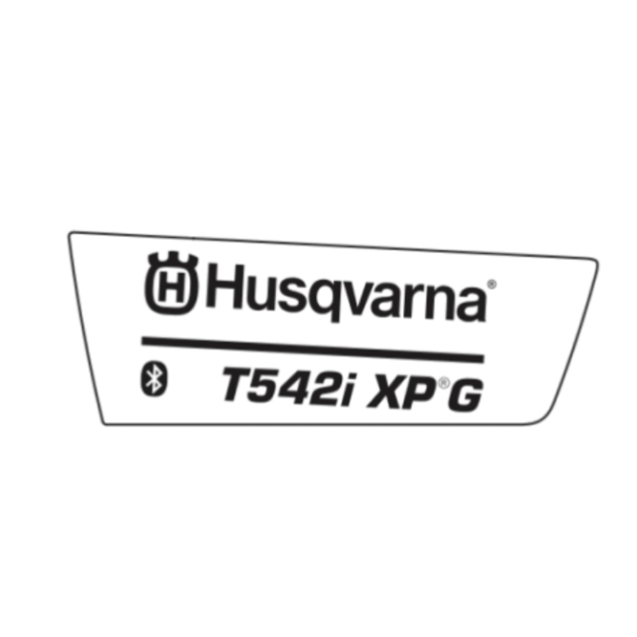 Calcomanía Producto T542Ixpg Bt 5388371-03 en el grupo Repuestos / Piezas de repuesto Motosierras / Piezas de repuesto Husqvarna T542i XPG con GPLSHOP (5388371-03)