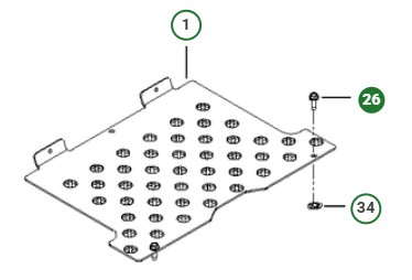Blt 5/16-18 X 1 Tercera Forma Zd 5391132-26 en el grupo  con GPLSHOP (5391132-26)