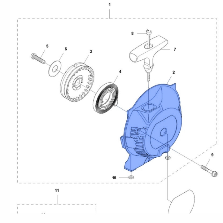 Caja de arranque 5758409-01 en el grupo Repuestos / Piezas de repuesto Desbrozadora / Piezas de repuesto Husqvarna 336FR con GPLSHOP (5758409-01)