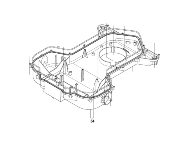 CHASSI LOWER KIT en el grupo Repuestos Robots Cortacésped / Piezas de repuesto Husqvarna Automower® 265 ACX / Automower 265 ACX - 2015 con GPLSHOP (5759439-02)