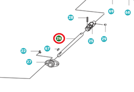 Eje De Accionamiento 5764895-01 en el grupo  con GPLSHOP (5764895-01)