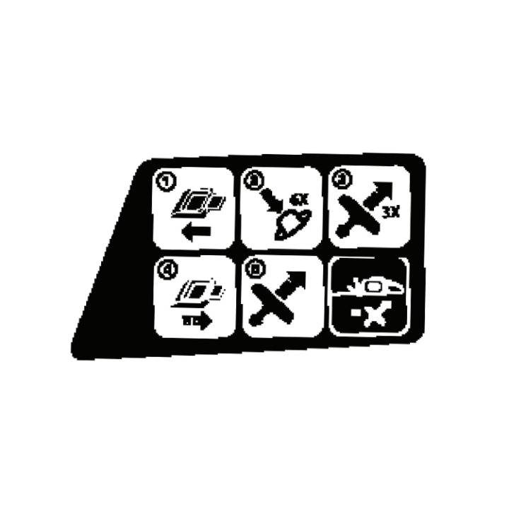 Calcomanía en el grupo Repuestos / Piezas de repuesto Cortasetos / Piezas de repuesto Husqvarna 322HD60 con GPLSHOP (5766456-01)