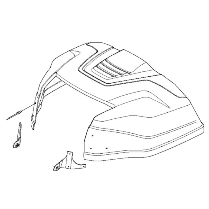 Cubierta del motor Kpl en el grupo Repuestos / Piezas de repuesto Rider / Piezas de repuesto Husqvarna Rider 216 AWD con GPLSHOP (5776149-01)