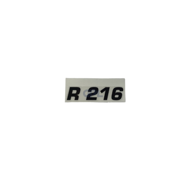 Calcomanía R216 en el grupo Repuestos / Piezas de repuesto Rider / Piezas de repuesto Husqvarna Rider 216 con GPLSHOP (5783645-02)