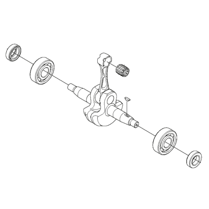 Cigüeñal, Kpl en el grupo Repuestos / Piezas de repuesto Sopladores de hojas / Piezas de repuesto Husqvarna 580BTS con GPLSHOP (5783851-01)