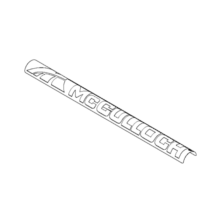 Calcomanía 5789643-01 en el grupo Repuestos / Piezas de repuesto McCulloch Desbrozadora / Piezas de repuesto McCulloch B40P Elite con GPLSHOP (5789643-01)