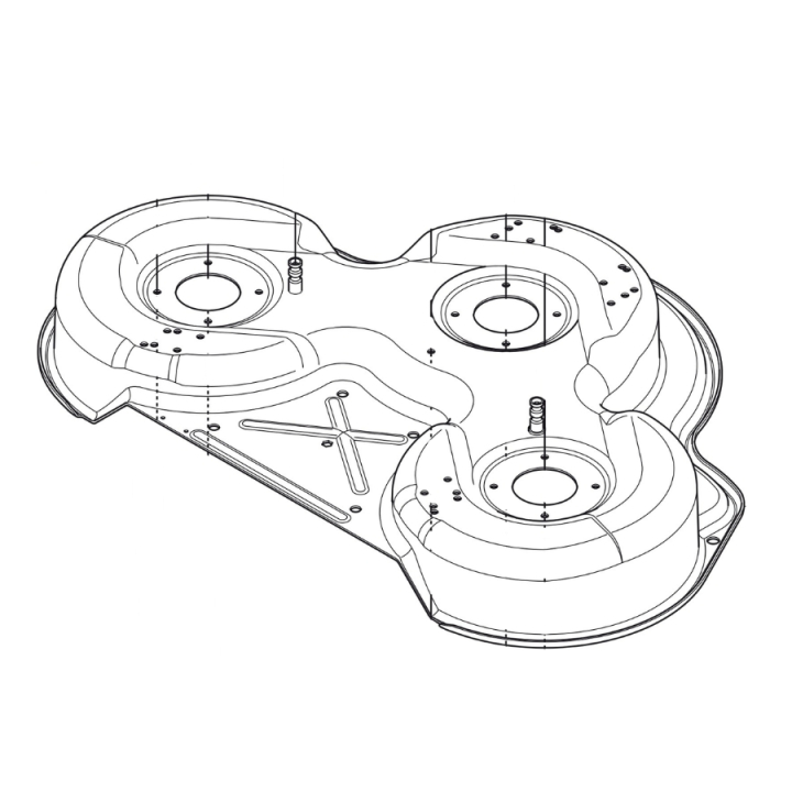Deck Shell Assy Combi 94 Blac 5811176-12 en el grupo Repuestos / Repuestos para tractores cortacésped McCulloch / Piezas de repuesto McCulloch M125-94FH con GPLSHOP (5811176-12)