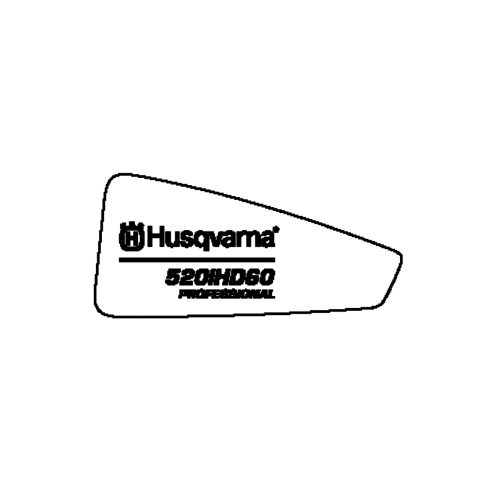 Calcomanía Producto Derecha 520Ihd60 en el grupo Repuestos / Piezas de repuesto Cortasetos / Piezas de repuesto Husqvarna 520iHD60 con GPLSHOP (5816629-05)