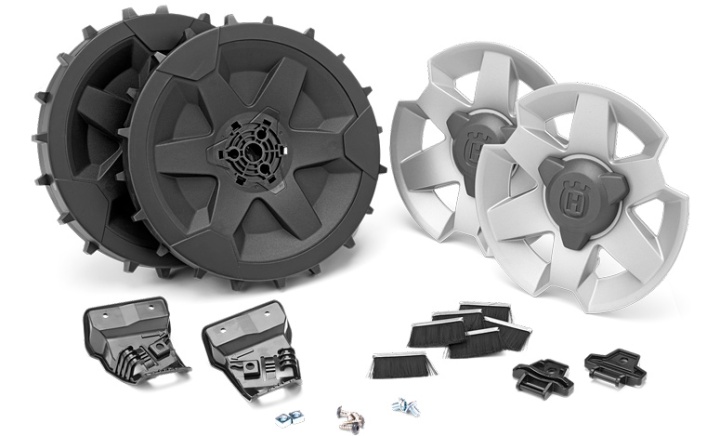 Kit de ruedas de tracción Automower 320/330X/420/430X/450X en el grupo Accesorios robots Cortacésped / Instalación / Kit terrenos arduos con GPLSHOP (5818897-02)