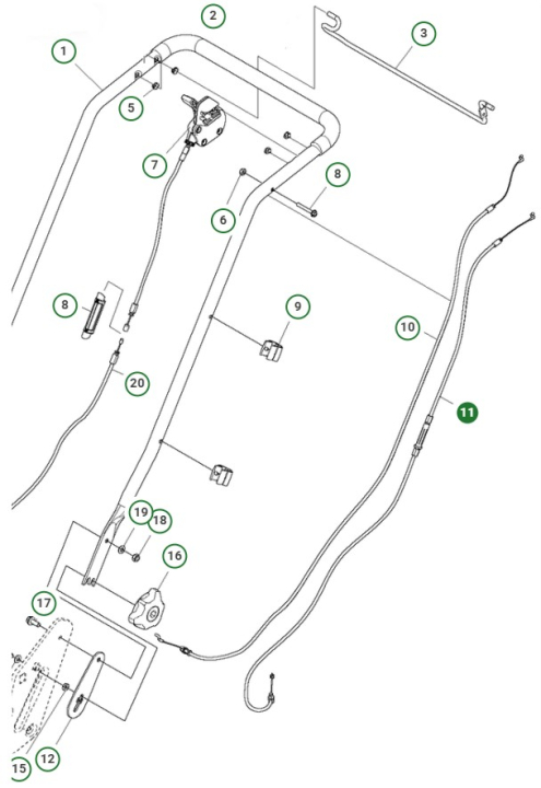 Alambres, Accionamiento 5821052-01 en el grupo  con GPLSHOP (5821052-01)