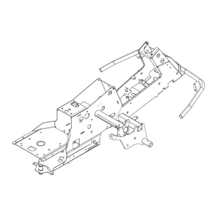 Chasis 2WD Negro en el grupo Repuestos / Repuestos para tractores cortacésped McCulloch / Piezas de repuesto McCulloch M125-94FH con GPLSHOP (5827581-03)