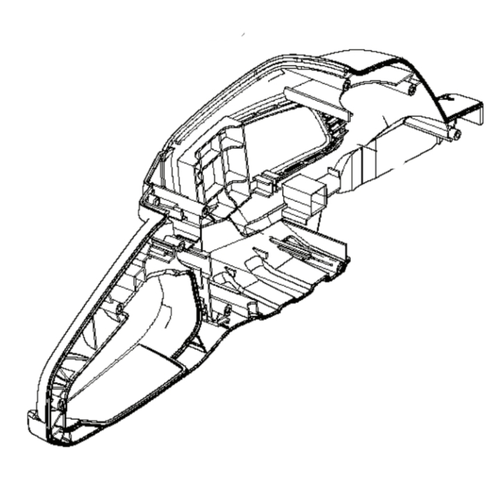 Cubierta izquierda en el grupo Repuestos / Piezas de repuesto Cortasetos / Piezas de repuesto Husqvarna 115iHD45 con GPLSHOP (5881458-03)