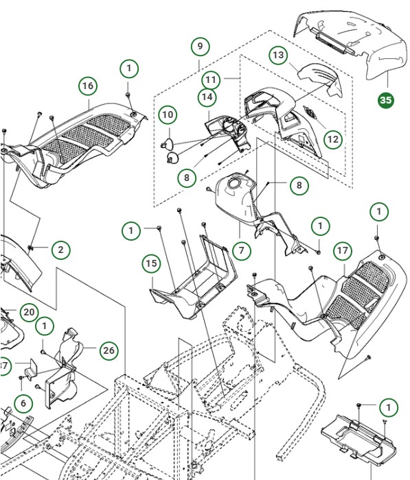 Cubierta, Marco De Herramienta 5892243-01 en el grupo  con GPLSHOP (5892243-01)