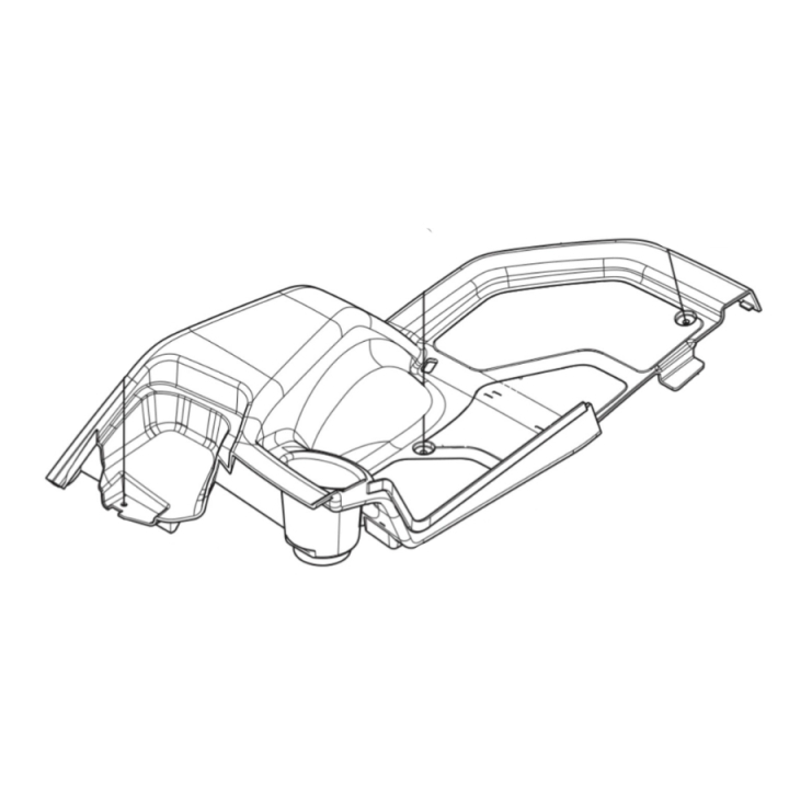 Reposapiés para neumáticos, izquierdo en el grupo Repuestos / Piezas de repuesto Rider / Piezas de repuesto Husqvarna Rider 420 TSX AWD con GPLSHOP (5894974-01)