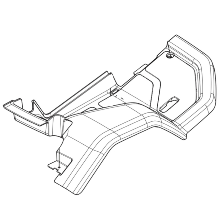 Cubierta de la placa del pie, derecha en el grupo Repuestos / Piezas de repuesto Rider / Piezas de repuesto Husqvarna Rider 420 TSX AWD con GPLSHOP (5894975-01)
