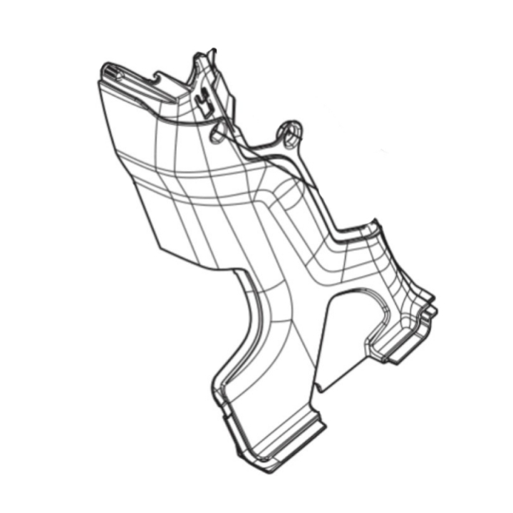 Cubierta de la columna de dirección, derecha en el grupo Repuestos / Piezas de repuesto Rider / Piezas de repuesto Husqvarna Rider 420 TSX AWD con GPLSHOP (5894977-01)