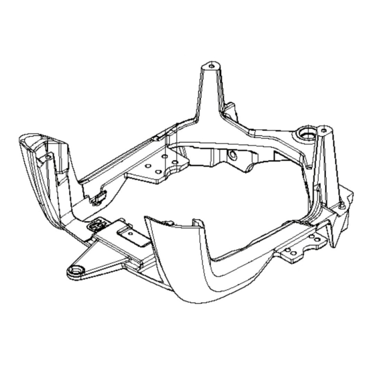 Chasis trasero, completo, gris en el grupo Repuestos / Piezas de repuesto Rider / Piezas de repuesto Husqvarna Rider 115B con GPLSHOP (5902684-01)
