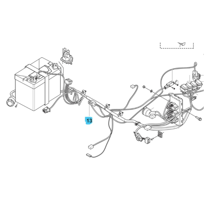 Conjunto de cableado principal en el grupo Repuestos / Piezas de repuesto Rider / Piezas de repuesto Husqvarna Rider 419 TSX AWD con GPLSHOP (5905463-02)