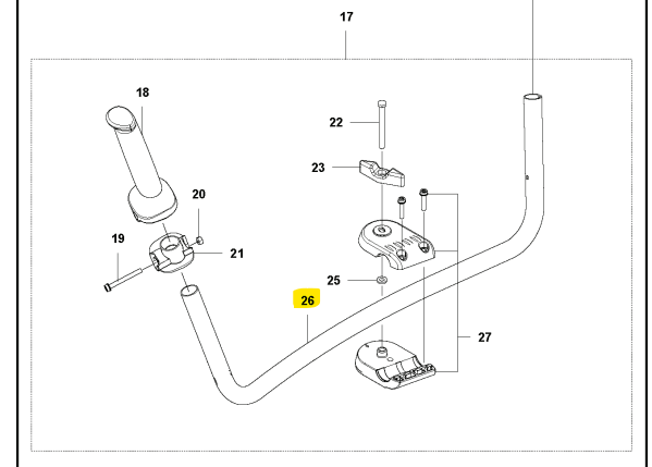 Manejable en el grupo Repuestos / Piezas de repuesto Desbrozadora / Piezas de repuesto Husqvarna 535iRXT con GPLSHOP (5930543-01)