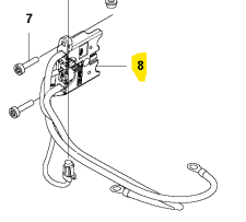 Conjunto de cableado de desbrozadora eléctrica en el grupo Repuestos / Piezas de repuesto Desbrozadora / Piezas de repuesto Husqvarna 535iRXT con GPLSHOP (5930839-01)