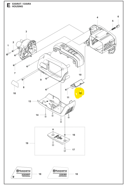 Conductor de aire en el grupo Repuestos / Piezas de repuesto Desbrozadora / Piezas de repuesto Husqvarna 535iRXT con GPLSHOP (5931089-01)