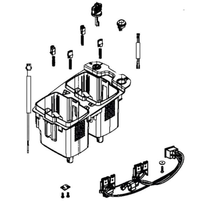 Conjunto de piezas de repuesto de caja de batería Lc 5931245-03 en el grupo  con GPLSHOP (5931245-03)